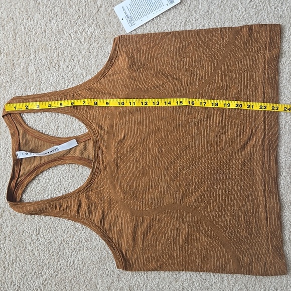 NWT Lululemon Swiftly Tech Tank 2.0 Water Surface Copper Brown/Bold Beige 14 - Picture 13 of 14